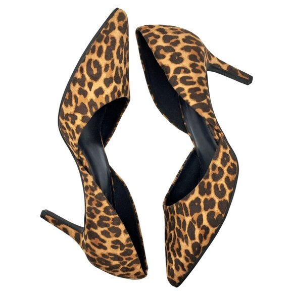 Leopard Print Pumps by Bandolino Womens size 8 M d'Orsay Pointed Toe Heels - Picture 2 of 9